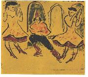 Ernst Ludwig Kirchner Hungarian dance Germany oil painting artist